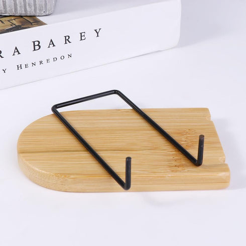 Kopida Non-Skid Bookend for Shelves, Wood Bookends, Book Stand for Books, Book Holder Desk Storage Student Stationary
