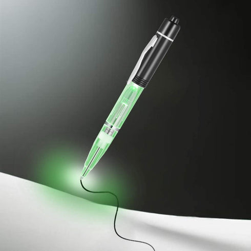 Penyeah Light Up Ballpoint Pens, Black Ink (0.7mm) for Dark Writing, Pack of 4 in White/Red/Green/Blue for Events