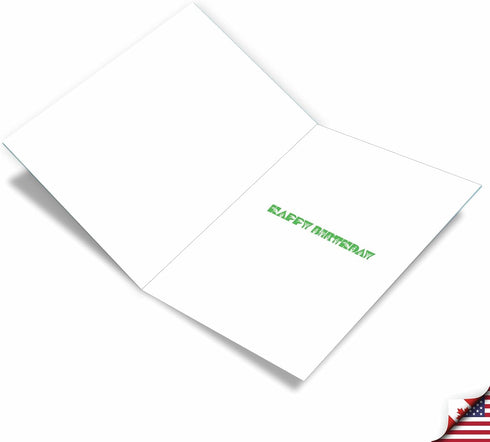 The Best Card Company 1 Jumbo Birthday Hands Sign Language Card w/Envelope, 8.5 x 11 Inc, Signing Card for Birthdays.