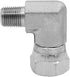 (2-PACK) 1501-02-04 Hydraulic Hose Adapter Fitting 1/8" Male (1/8"-27NPTF) × 1/4" Female Swivel 90° Elbow