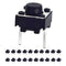 QTEATAK 20 Pcs 6mm 2 Pin Momentary Tactile Push Button Switch, Breadboard Friendly for Panel PCB