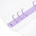 STOBOK 2pcs Clear A6 6-Ring Binder Cover, Refillable Planner Binder Cover, Snap Button Closure, Loose Leaf Folder