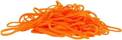 JAM PAPER Colorful Rubber Bands, Size 33, Orange, 100/Pack