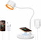 Desk Lamp for Office Home, Gooseneck Desk Lamp with Wireless Charger, Touch