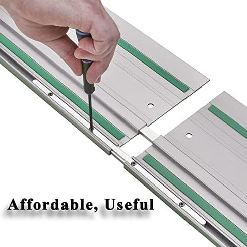 Guide Rail Connector Accessory Kit 71358 482107 for Festool Makita DeWalt Track Saw (2 Pack, Silver)
