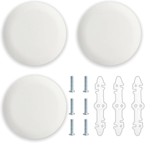 GeegAcc 3Pcs CP3540 Round Ceiling Cover Plate for 3.5-4 Inch Electrical Box -
