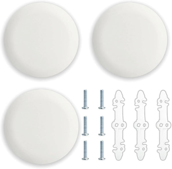 GeegAcc 3Pcs CP3540 Round Ceiling Cover Plate for 3.5-4 Inch Electrical Box -