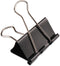 H&S Multi-purpose Jumbo Foldback Clips for Paperwork, Pack of 10 Black Binder Office Clips