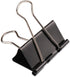 H&S Multi-purpose Jumbo Foldback Clips for Paperwork, Pack of 10 Black Binder Office Clips