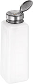 HARFINGTON Solvent Alcohol Dispensers 500ml, Push Down Liquid Dispenser Pump Bottle with Stainless Steel Lid