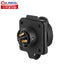 CNLINKO LP-16 IP68 Industrial Waterproof Connector Quick Plug Circular Connector M16 2-9 Pin Flange Socket (3 Pin)