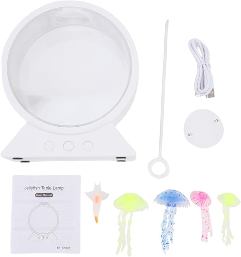 7 Asixxsix Jellyfish Lamp, Color Effects USB C Powered LED Light Color Changing Effects Table Mood Lamp Night Light