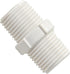 10pcs 0.75 Inch PVC Nipple Male to Male Coupling Adaptor, Thread Plumbing PIPE Connection (3/4" Pack of 10)