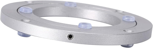 ChiweiJ (4 inches*H8.5MM) Heavy Duty Aluminium Alloy Rotating Bearing Plate, Round Table Turntable for Dining Cake