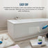 Tub Cast Roll On Bathtub Refinishing Kit by Ekopel Primer + Top Coat Included DIY Tub & Tile Reglazing Kit Bright White