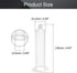 Utoolmart Air Distribution Tube, Adhesive Syringes Tube Sleeve, Glue Liquid Cartridge Dispensing Syringe Barrel, 30cc Plastic Syringe Dispensing, with Piston, Transparent, 4 Pcs