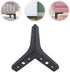 17cm, ABOOFAN Metal Furniture Support Legs for Cabinet, Sofa, Bed Matte Black Tripod Design Sturdy Replacement Feet