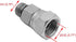 (2-PACK) 6900-08-08-O Hydraulic Hose Adapter Fitting 1/2" Male O-Ring Boss (3/4"-16UNF)×1/2" NPSM Female Pipe Swivel (1/2"-14NPSM) SAE Straight Pipe Joints Tube Connector Carbon Steel by BEITERSTOE
