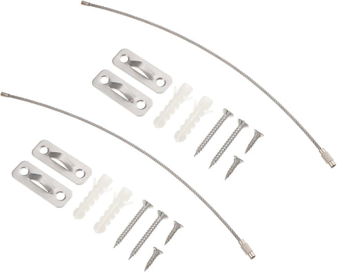 DECHOUS 2 Sets Child Safety Furniture Straps Stainless Steel Falling Prevention Anchors