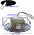 LIDESENMO 2-Pack 12V Bulb 1.5W 60mm/2.50in Bulb Closet Bulb 3000K) DC Kitchen Cooker Hood Light LED for Range Hood