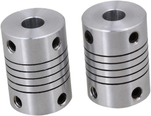 2pcs Shaft Coupling, 6mm 1/4 Stainless Steel Couplers for Motor Coupler and 3D Aluminum Alloy Stepper Driver.
