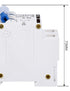 DIHOOL 100 Amp Circuit Breaker DIN Rail Mount 2 Pole AC 110V Low Voltage Disconnect Switch