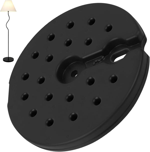 Generic 9.25 Inch Plastic Lamp Base Weight, Round Floor Lamp Base Replacement Only,