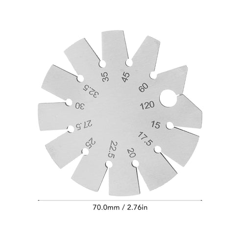 15-120 Degree Bevel Gauge, Stainless Steel Oblique Edges Protractor, Multi Angle Adjustable Measurement Tool for