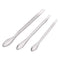 uxcell 9Pcs Micro Scoop Stainless Steel Reagent Sampling Lab Spoon Spatulas 3in1