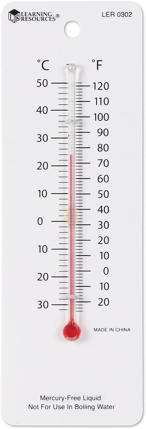 Set 10, 8+ Learning Resources Student Thermometers, Classroom Supplies, Homeschool, of Ages