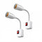 RyanDesign 2-Pack E26/E27 Socket Extension with On/Off Switch, 360 Fully Flexible Neck Plug-in