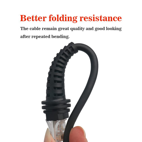 RJ45 1900 1470G 1472G (5M 16FT VOTTAN Spiral Cable to USB Barcode Scanner Cable for Honeywell Xenon Series / Coiled USB