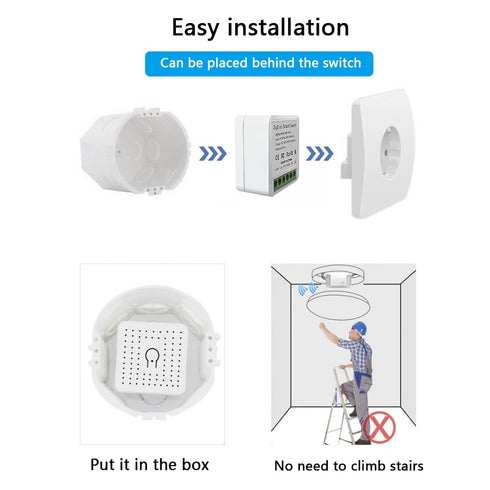 Ewelink 16A Zigbee Mini Smart Wireless Light Switch, Timer & Schedule for Home Automation, 2 Pack