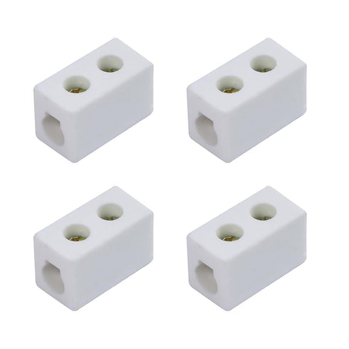 1 Way Ceramics Terminal Blocks, 30A 250V High Temp Porcelain Ceramic Connectors
