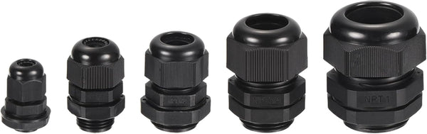 MECCANIXITY 20 Pcs Adjustable Cable Gland Kit, Waterproof Tight Conduit Connector for Electrical Conduit Fitting