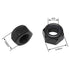 QXSKSLH 10Pcs M10 1.5mm x Hex Lock Nuts Carbon Steel Nylon Insert Self-Locking Nuts for Fasteners, Black