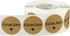Gracias Spanish Thank You Natural Kraft Adhesive Stickers, 1 Inch Round Circle Dots, 500 Labels Per Roll