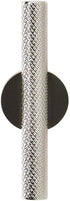 Amerock Cabinet Pull - Matte Black/Polished Nickel 5/8 inch (16 mm) Center to Center Transcendent