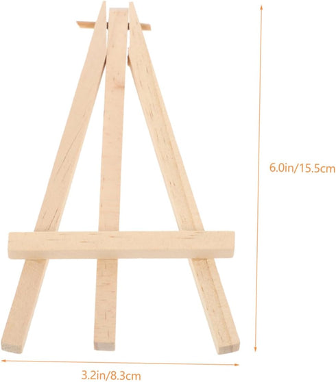 Tripod 2pcs Game Card Holder, Desktop Stand, Canvas Stand, Mini Wood Easels for Display