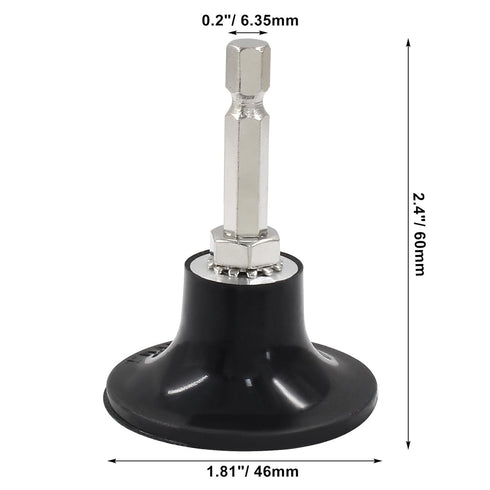 Hordion 2 Inch 1/4" Disc Pad Holder, Roll Lock Disc Pad Quick Change Disc Adapter Sanding Disc Holder with Hex Shank