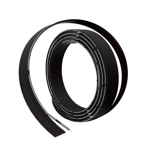 BNTECHGO 28 Gauge Silicone Ribbon Cable Flexible 10P Black 10 ft Flat