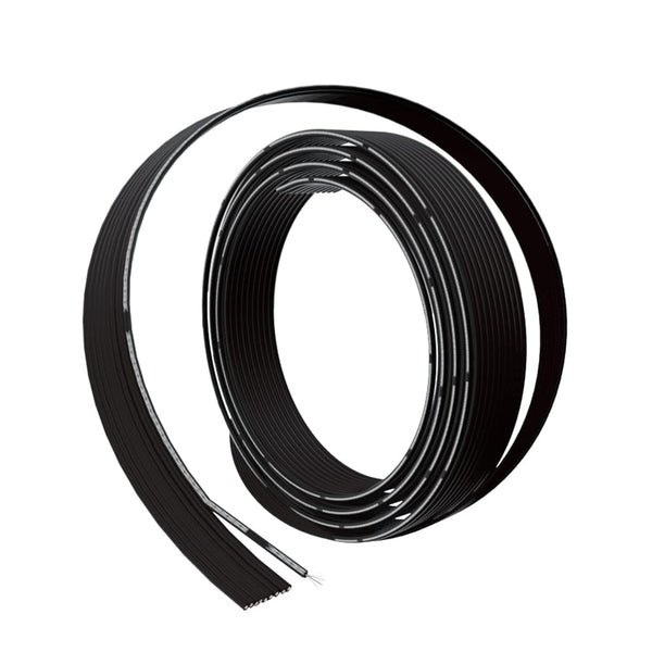 BNTECHGO 28 Gauge Silicone Ribbon Cable Flexible 10P Black 10 ft Flat
