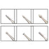 Luo ke 6 Pcs 3/32 Inch Shank Tungsten Steel Engraving Router Bits for Rotary Tool, Olive Amber Carving