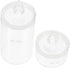 2pcs Glass Weighing Bottle, Ground Glass Stopper Lab Dispensing Bottles, Wide Mouth Wash Bottle, Lab Storage Bottles