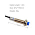 Inductive Proximity Sensor M12 LJ12A3-4-Z/BX Normally Open Detection Approach Switch 4mm NPN NO 3 Wire DC 6V-36V (4 Pack)
