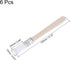 uxcell 0.5" Width Small Paint Brush Nylon Bristle with Wood Handle Painting Tool for Wall, Door, Cabinets, Furniture, Fences, White 6Pcs by uxcell