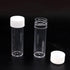 12PCS 25ML Plastic Test Tubes, Sample Bottles with Screw Caps for Scientific Experiments, Party Storage