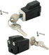 2 Pack Sliding Window Stopper Lock with 2 Keys - Aluminum Alloy Frame Locking Tool for Home Office Safety, Requires