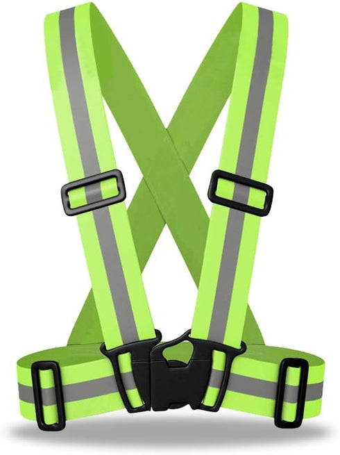 zojo Lightweight Reflective Vest, Adjustable & Elastic, High Visibility for Running, Jogging, Walking, Cycling
