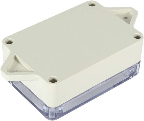 YXQ ABS Junction Box Grey Plastic Waterproof Dustproof Project Enclosure Case, 83x58x33mm with Clear Cover (3Pcs)